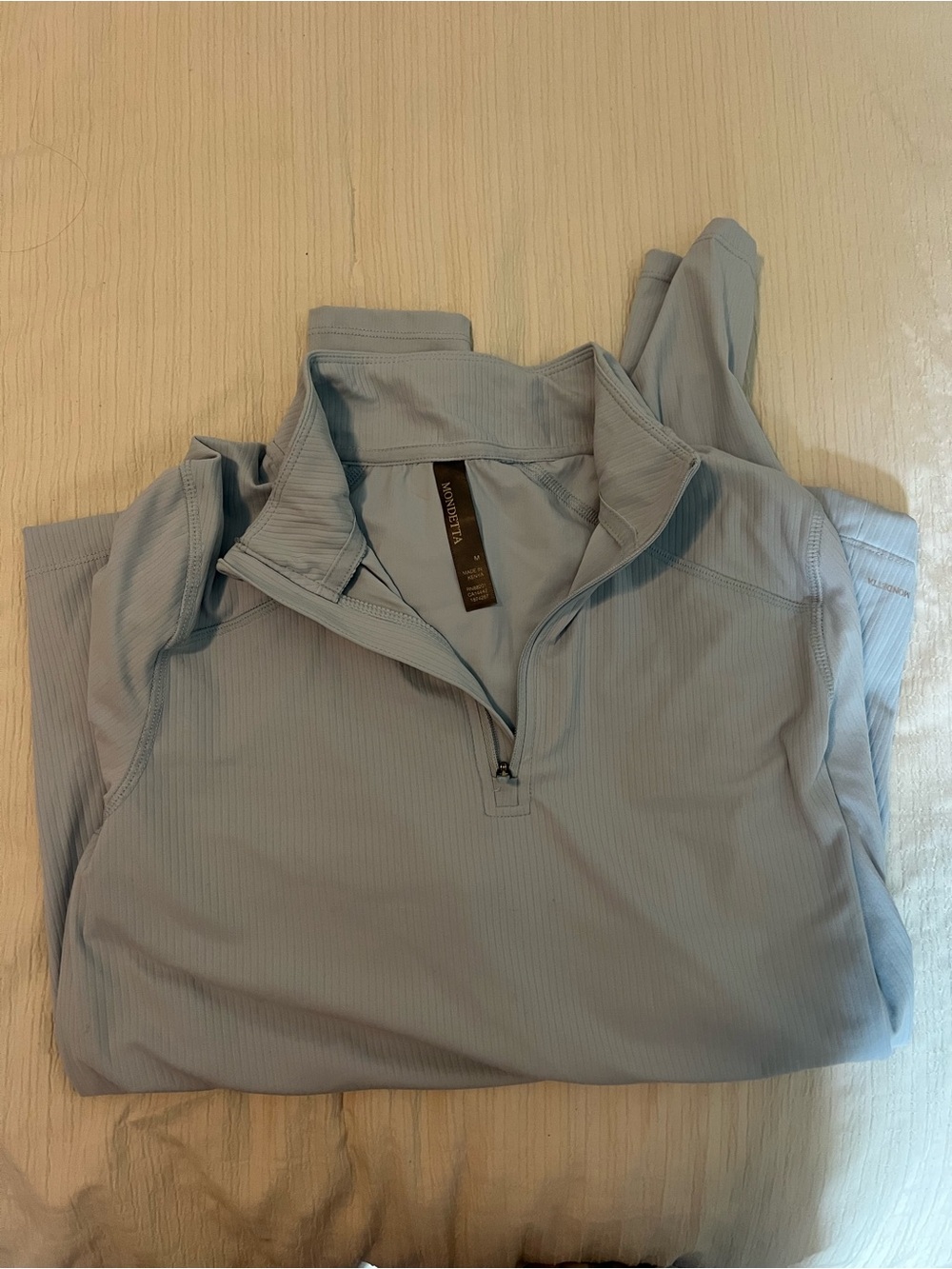 Light Blue woman’s  Quarter-Zip Performance Shirt